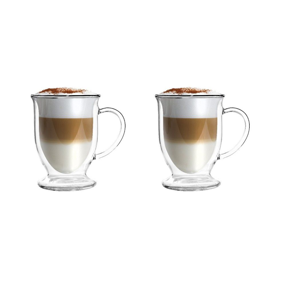 Sada 2 dvoustěnných hrnků na latte Vialli Design, 250 ml - Bonami.cz