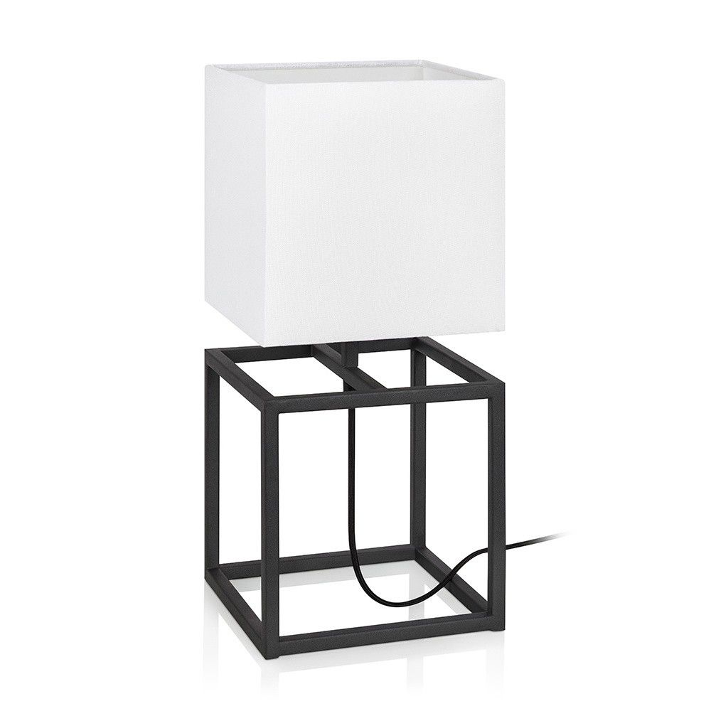 Černo-bílá stolní lampa Markslöjd Cube, 20 x 20 cm - Bonami.cz