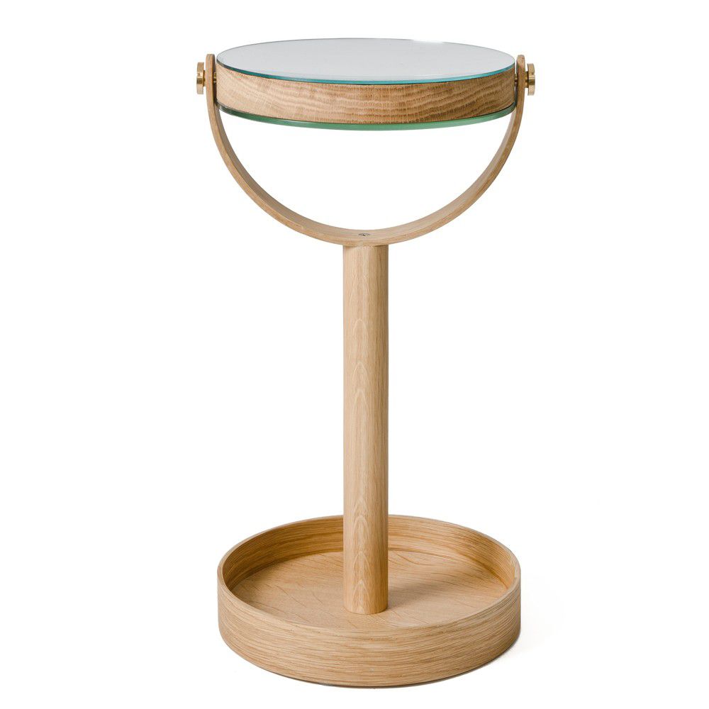Kosmetické zvětšovací zrcadlo s dřevěným rámem ø 19,5 cm Magnify – Wireworks - Bonami.cz