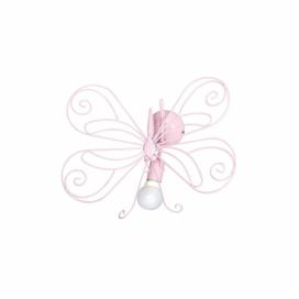  Dětské nástěnné svítidlo Motýl 1xE27/60W růžová 