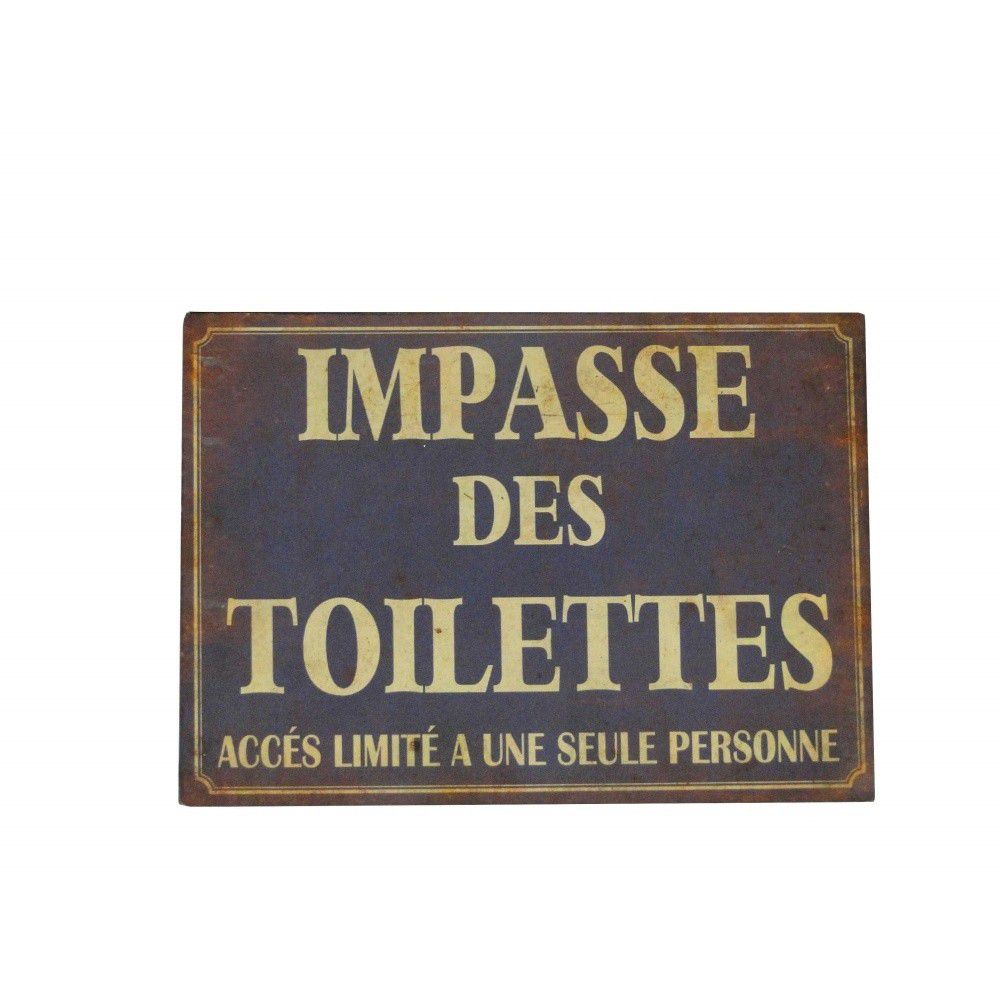 Cedule 21x15 cm Impasse Des Toilettes – Antic Line - Bonami.cz