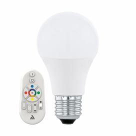 LED žárovka E27 stmívatelná nastavitelná teplota CCT nast barvy RGB LED 9W 806LM E27 A60 CCT RGBW CONNECT - 11585 - Eglo