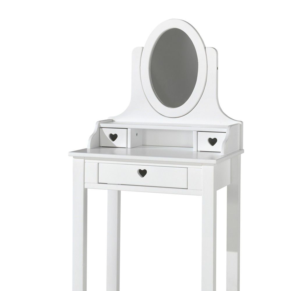 Bílý toaletní stolek Vipack Amori, výška 136 cm - Bonami.cz