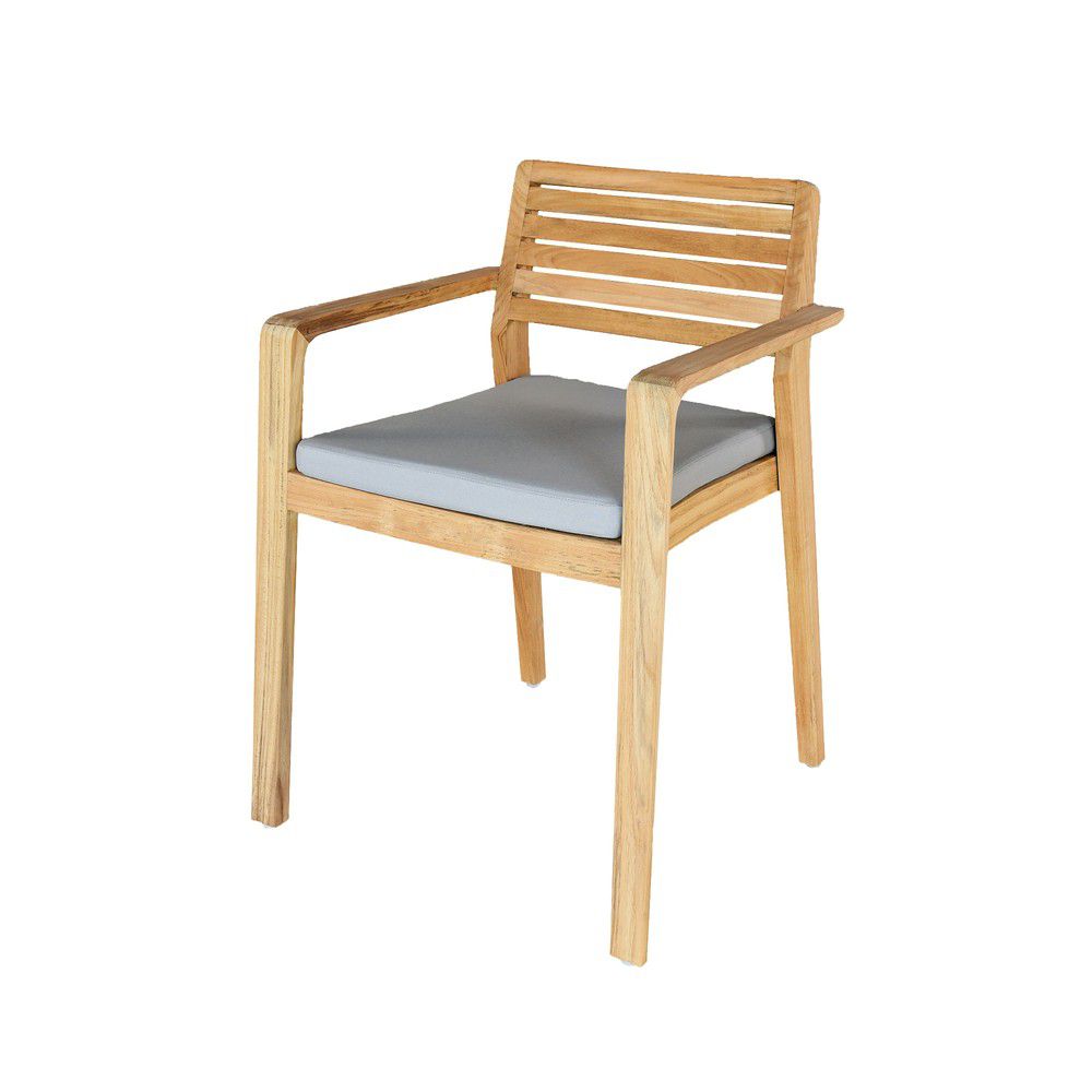 Dřevěné zahradní židle v přírodní barvě v sadě 4 ks Aquariva – Ezeis - Bonami.cz