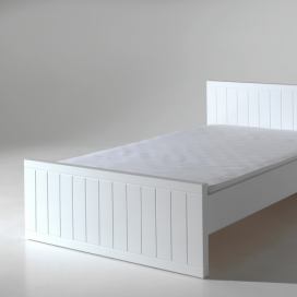 Bílá postel Vipack Robin, 120 x 200 cm