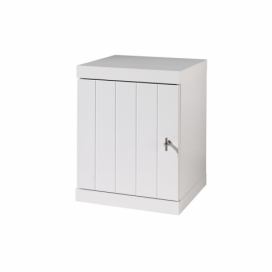 Bílý lakovaný noční stolek Vipack Robin 55,5 x 40 cm