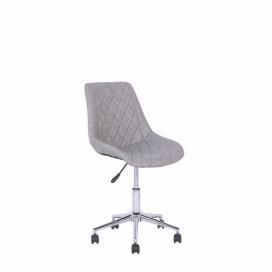 Kancelářská židle z eko kůže šedá MARIBEL