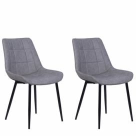 Sada dvou šedých židlí MELROSE II