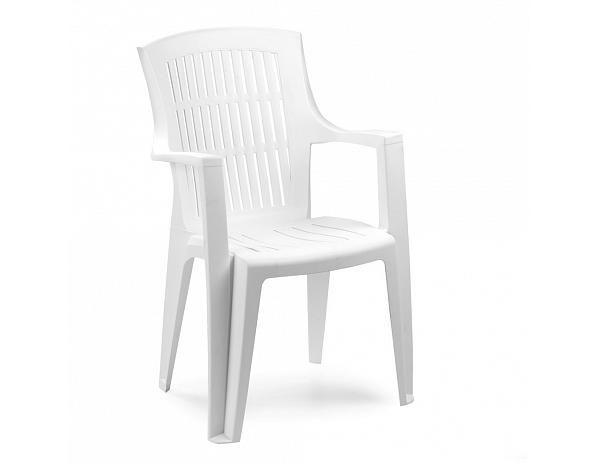 Plastová zahradní židle Arpa bílá - FORLIVING