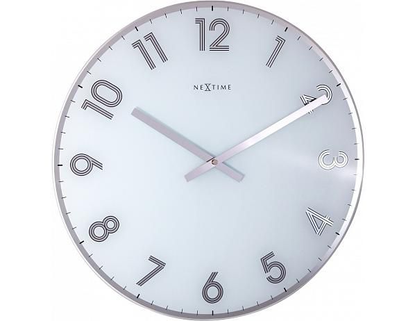 Designové nástěnné hodiny 8190wi Nextime Reflect 43cm - FORLIVING