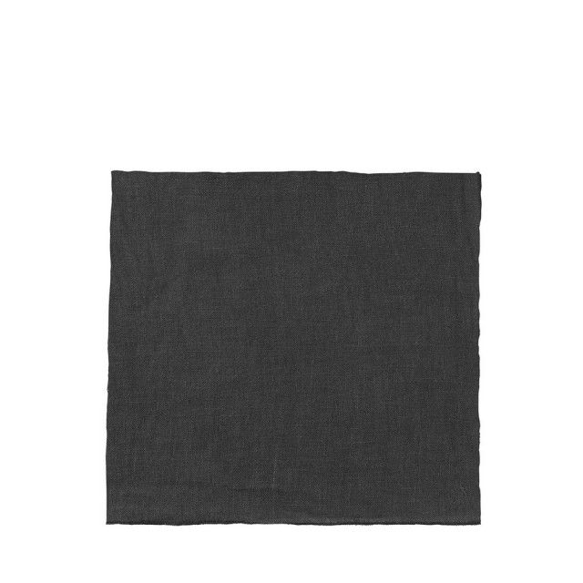 Černý lněný ubrousek Blomus, 42 x 42 cm - Bonami.cz