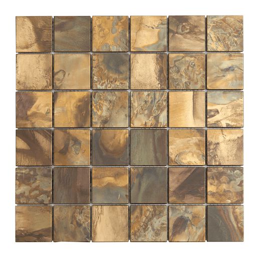 Měděná mozaika Premium Mosaic metalická hnědá 30x30 cm mat MOS4848CO - Siko - koupelny - kuchyně