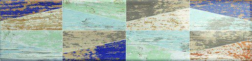 Dekor Ribesalbes Ocean mix barev Wood 7,5x30 cm lesk OCEAN2720 (bal.1,000 m2) - Siko - koupelny - kuchyně