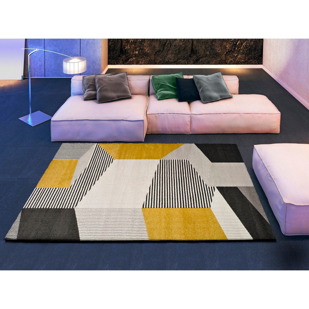 Šedo-béžový koberec Universal Elle Multi, 80 x 150 cm - Bonami.cz