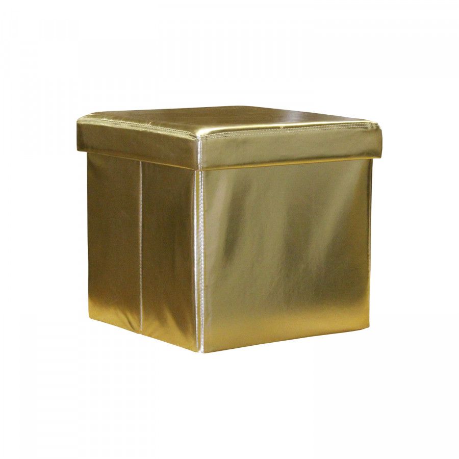 Idea Sedací úložný box zlatý - ATAN Nábytek