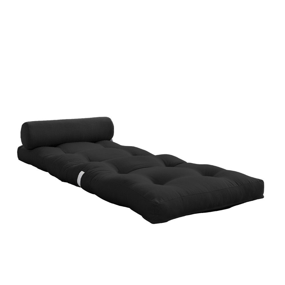 Černoantracitová futonová matrace 70x200 cm Wrap Dark Grey – Karup Design - Bonami.cz