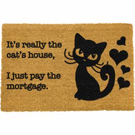 Rohožka z kokosového vlákna 40x60 cm It\'s Really the Cats House – Artsy Doormats