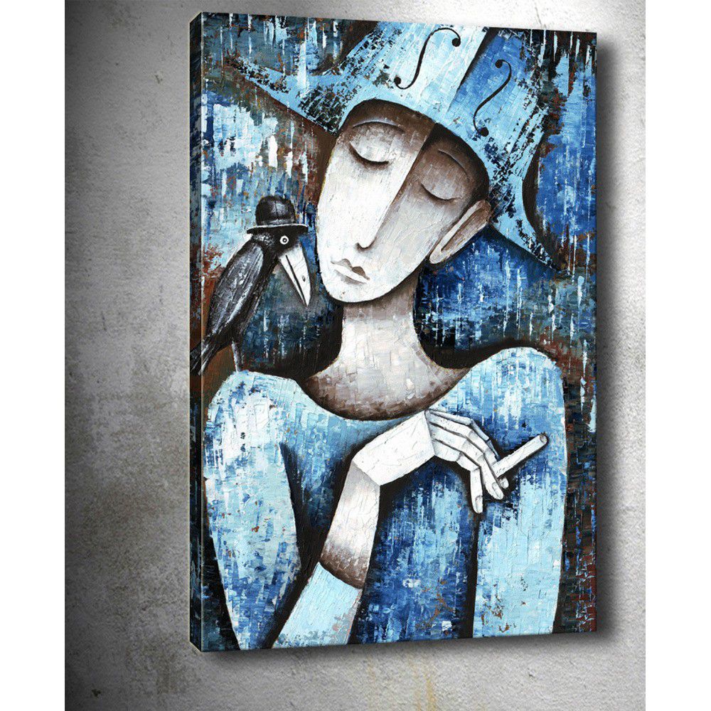 Obraz Tablo Center Girl With Cigarette, 40 x 60 cm - Bonami.cz