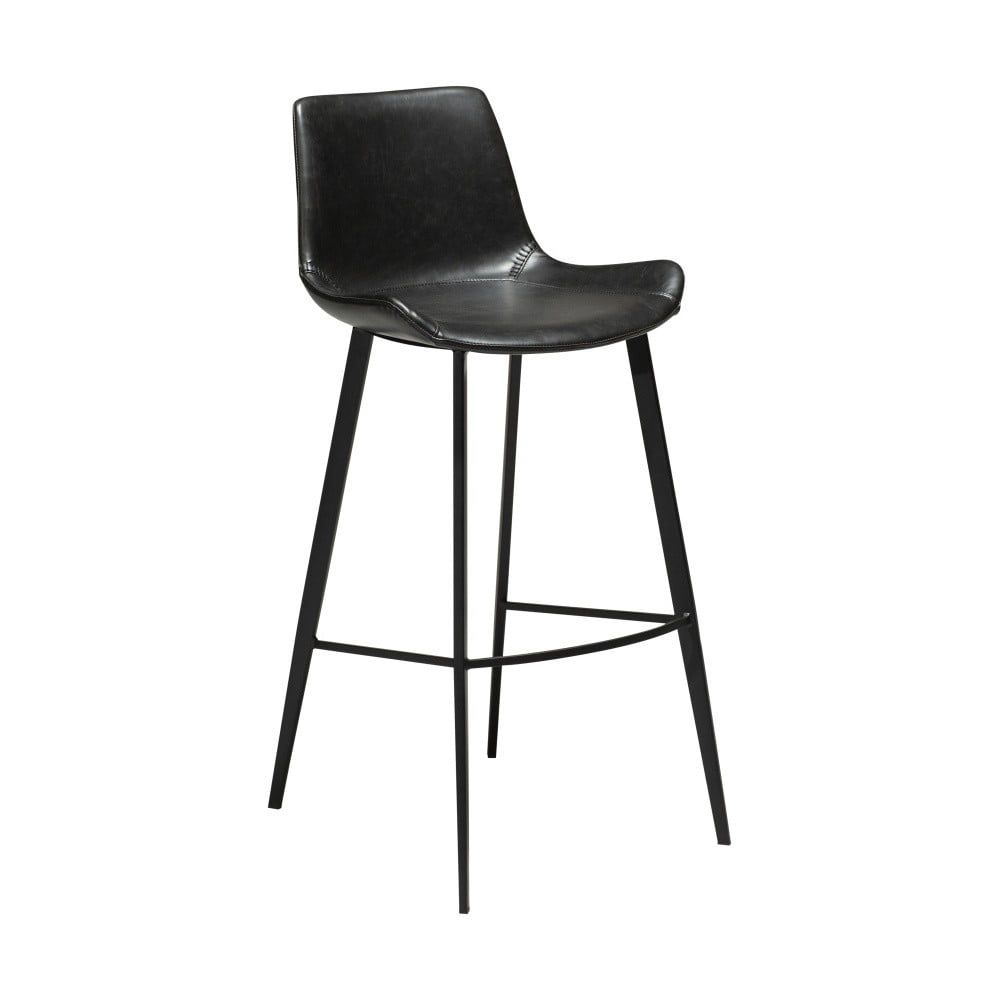 Černá barová židle z imitace kůže DAN–FORM Denmark Hype, výška 101 cm - Bonami.cz