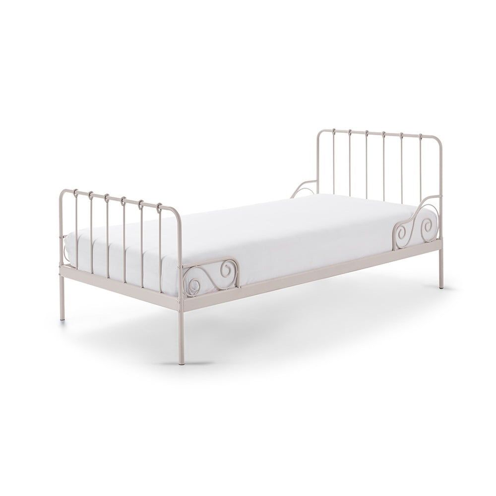 Růžová kovová dětská postel Vipack Alice, 90 x 200 cm - Bonami.cz