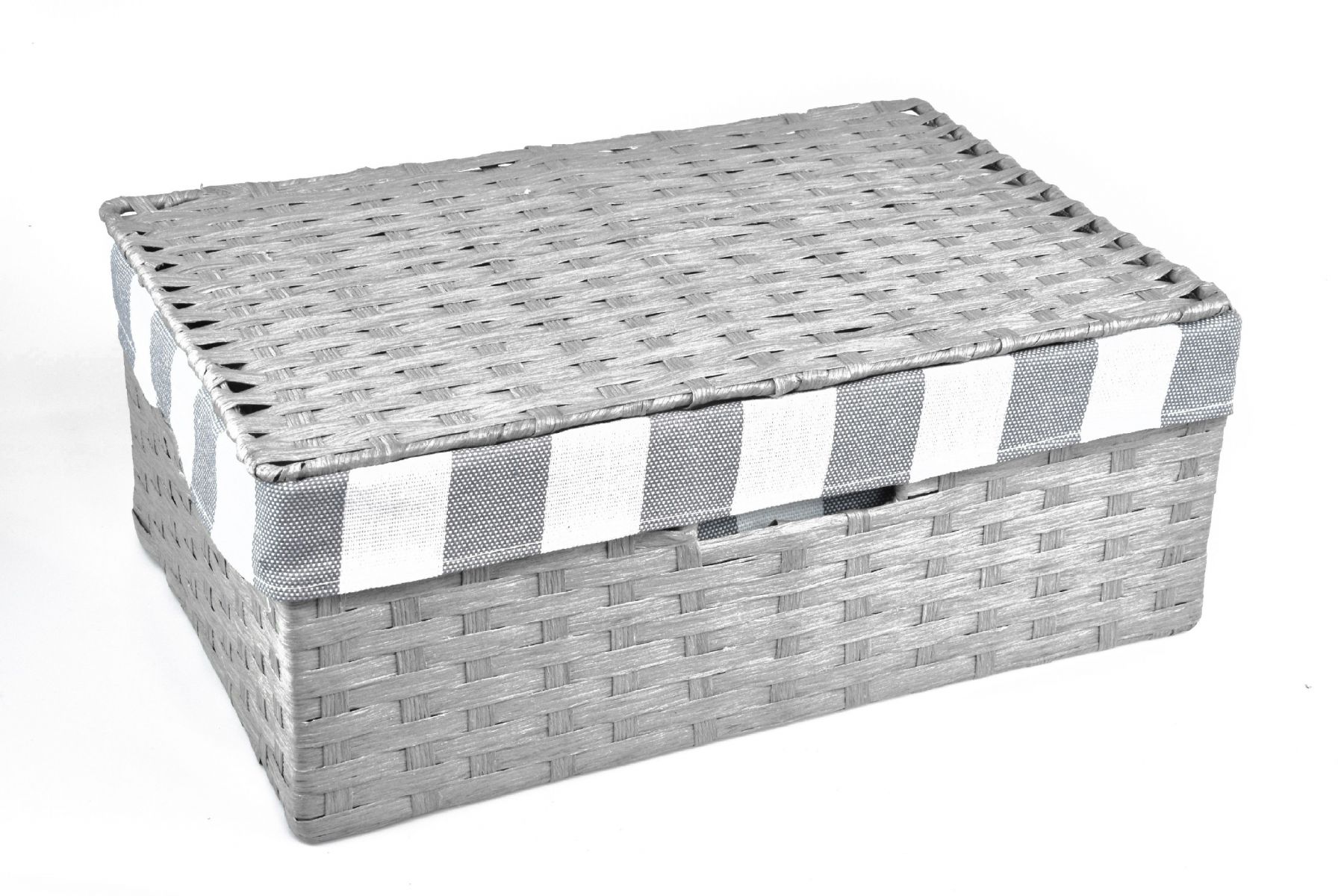 Vingo Úložný box s víkem šedý Rozměry (cm): 40x27, v. 15 - Vingo