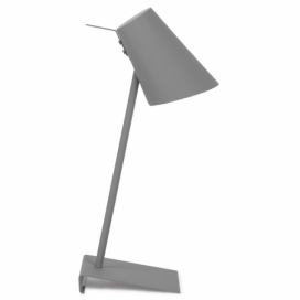 Šedá stolní lampa s kovovým stínidlem (výška 54 cm) Cardiff – it\'s about RoMi