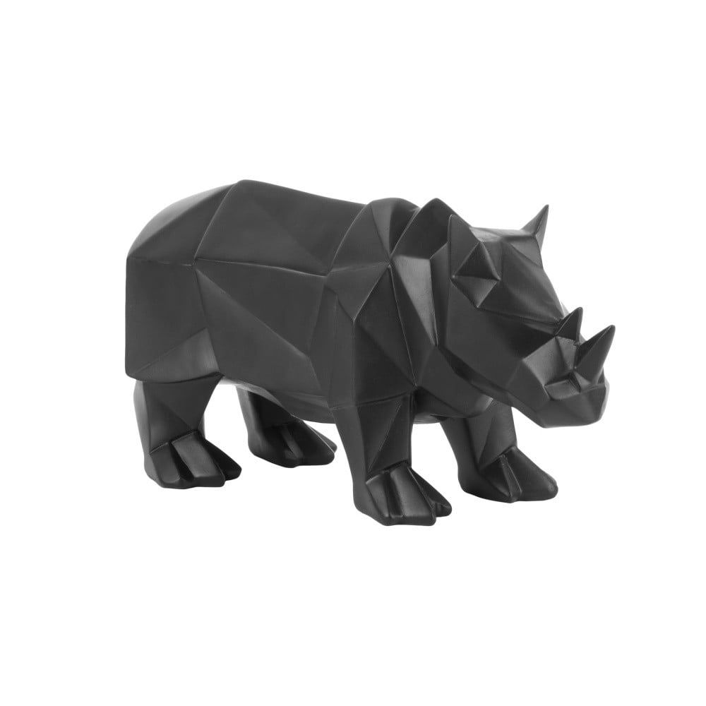 Matně černá soška PT LIVING Origami Rhino - Bonami.cz