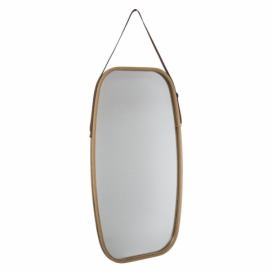 5five Simply Smart Závěsné obdélníkové zrcadlo v bambusovém rámečku