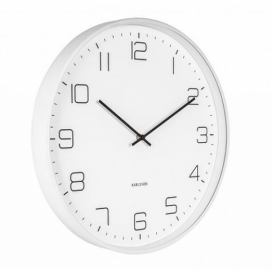 Bílé nástěnné hodiny Karlsson Lofty, ø 40 cm