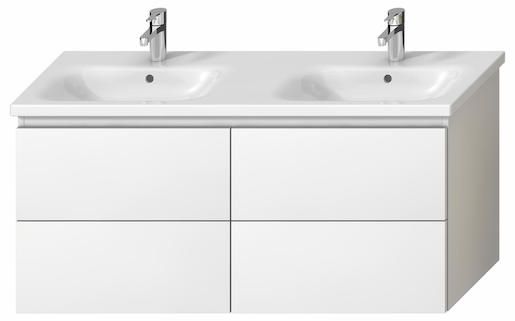 Koupelnová skříňka pod umyvadlo Jika Mio-N 126x44,5x59 cm bílá H40J7184015001 - Siko - koupelny - kuchyně