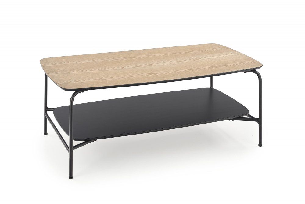 Halmar Konferenční stolek Genua 2, jasan/černý - ATAN Nábytek