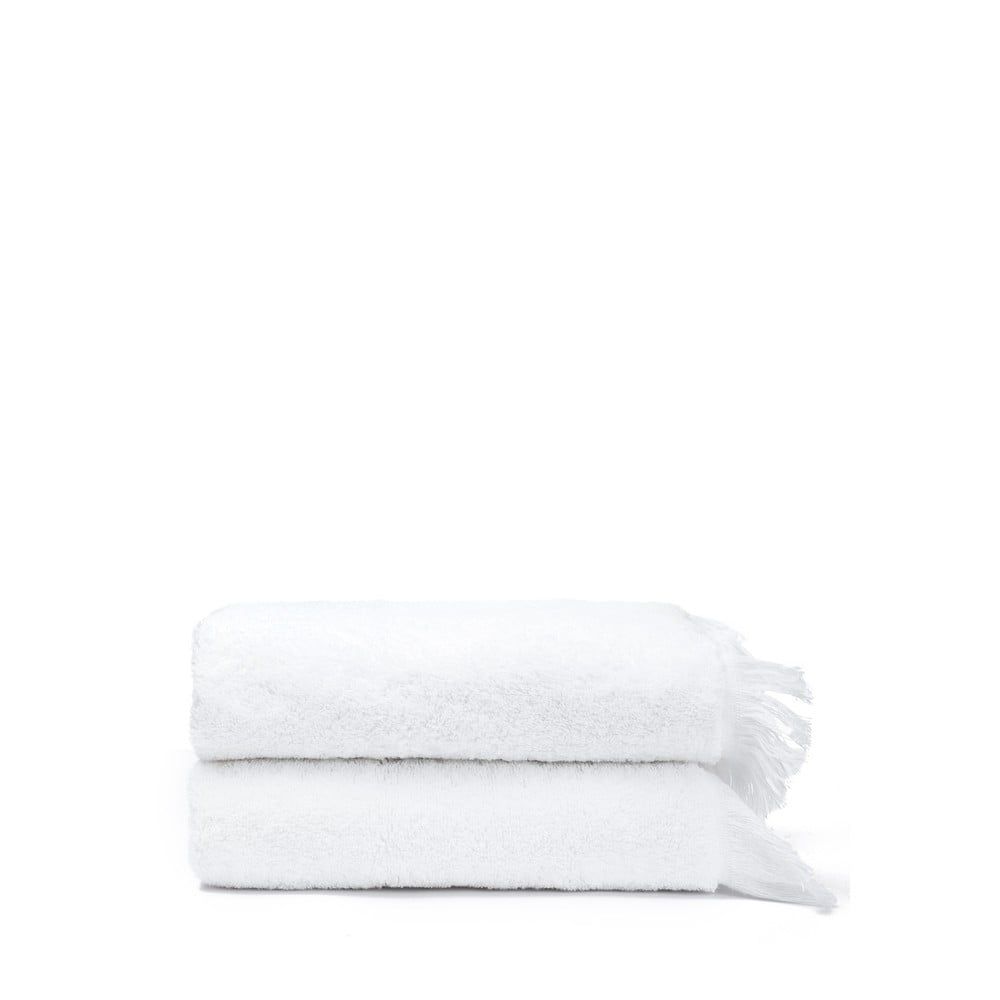 Sada 2 bílých ručníků ze 100% bavlny Bonami Selection, 50 x 90 cm - Bonami.cz