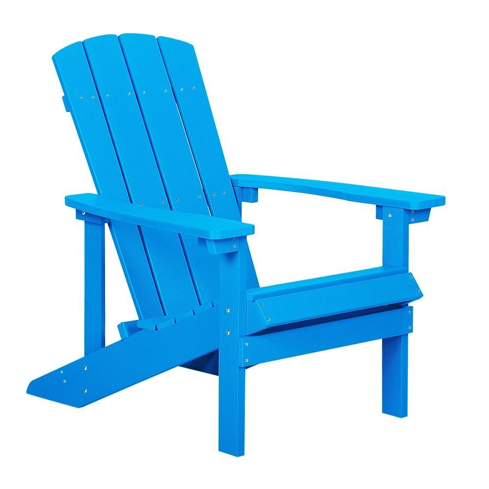 Zahradní židle v modré barvě ADIRONDACK - Beliani.cz