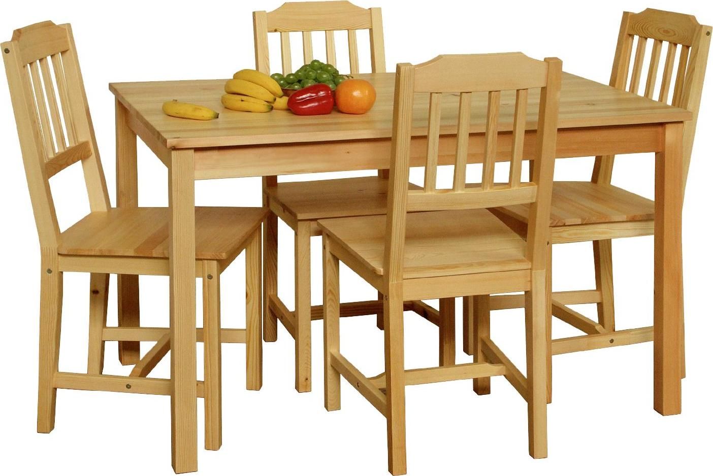 Stůl + 4 židle 8849 lak Mdum - M DUM.cz