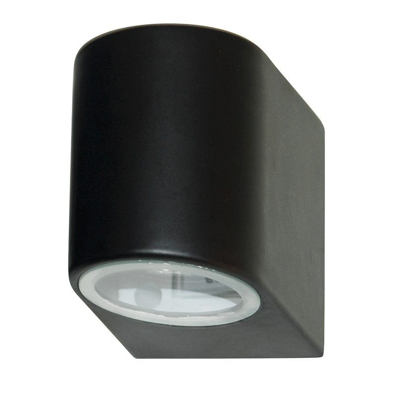 Searchlight 8008-1BK LED venkovní ​​nástěnné svítidlo Outdoor & Porche 1x3W | GU10 | 270lm | 3000K | IP44 - černá - Dekolamp s.r.o.