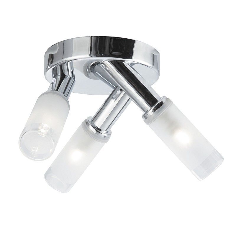 Searchlight 2653-3CC LED koupelnové přisazené stropní svítidlo Bathroom 3x2,5W | G9 | 600lm | 3000K | IP44 - chrom - Dekolamp s.r.o.