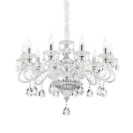 závěsné svítidlo lustr Ideal lux Negresco SP8 141053 8x40W E14  - dekorativní luxus - Dekolamp s.r.o.