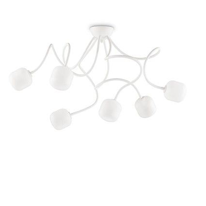Ideal Lux 174921 přisazené stropní svítidlo Octopus Bianco 6x28W|G9 - bílé - Dekolamp s.r.o.