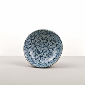 Modro-bílá keramická miska MIJ Daisy, ø 17 cm