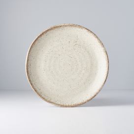 Made in Japan Mělký talíř Fade 24 cm pískový