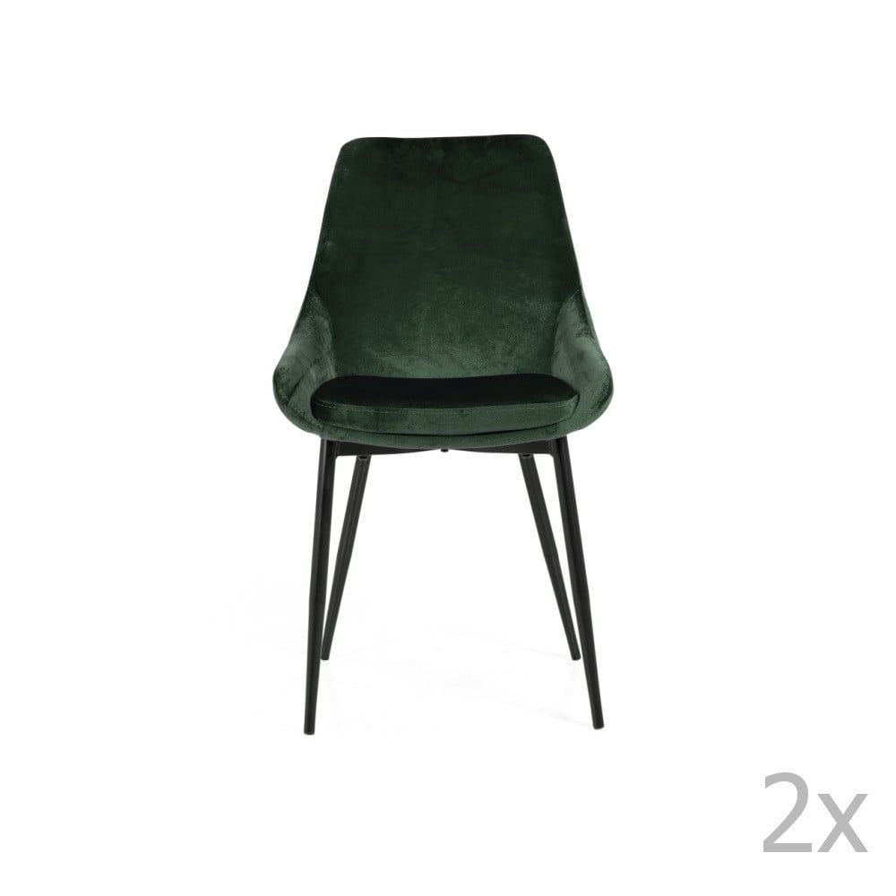 Zelená sametová jídelní židle Tenzo Lex - Bonami.cz