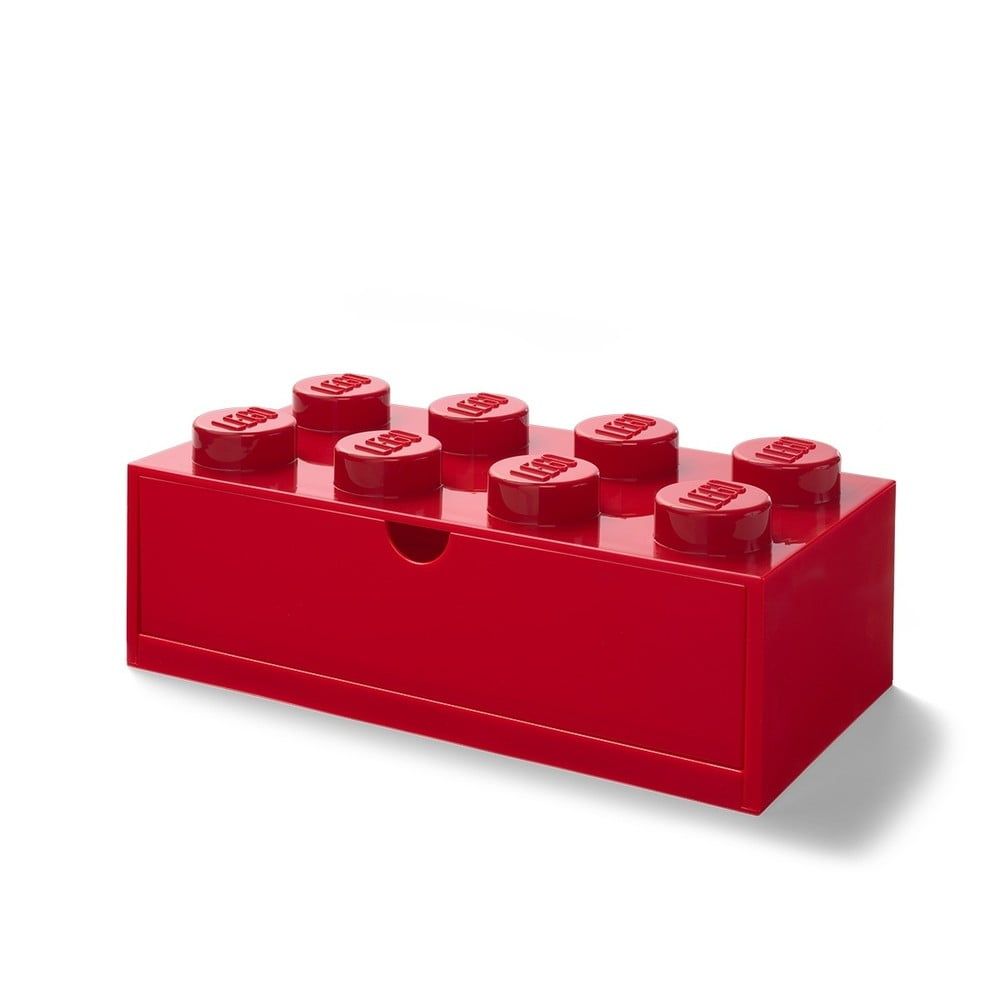 Červený stolní box se zásuvkou LEGO®, 31 x 16 cm - alza.cz