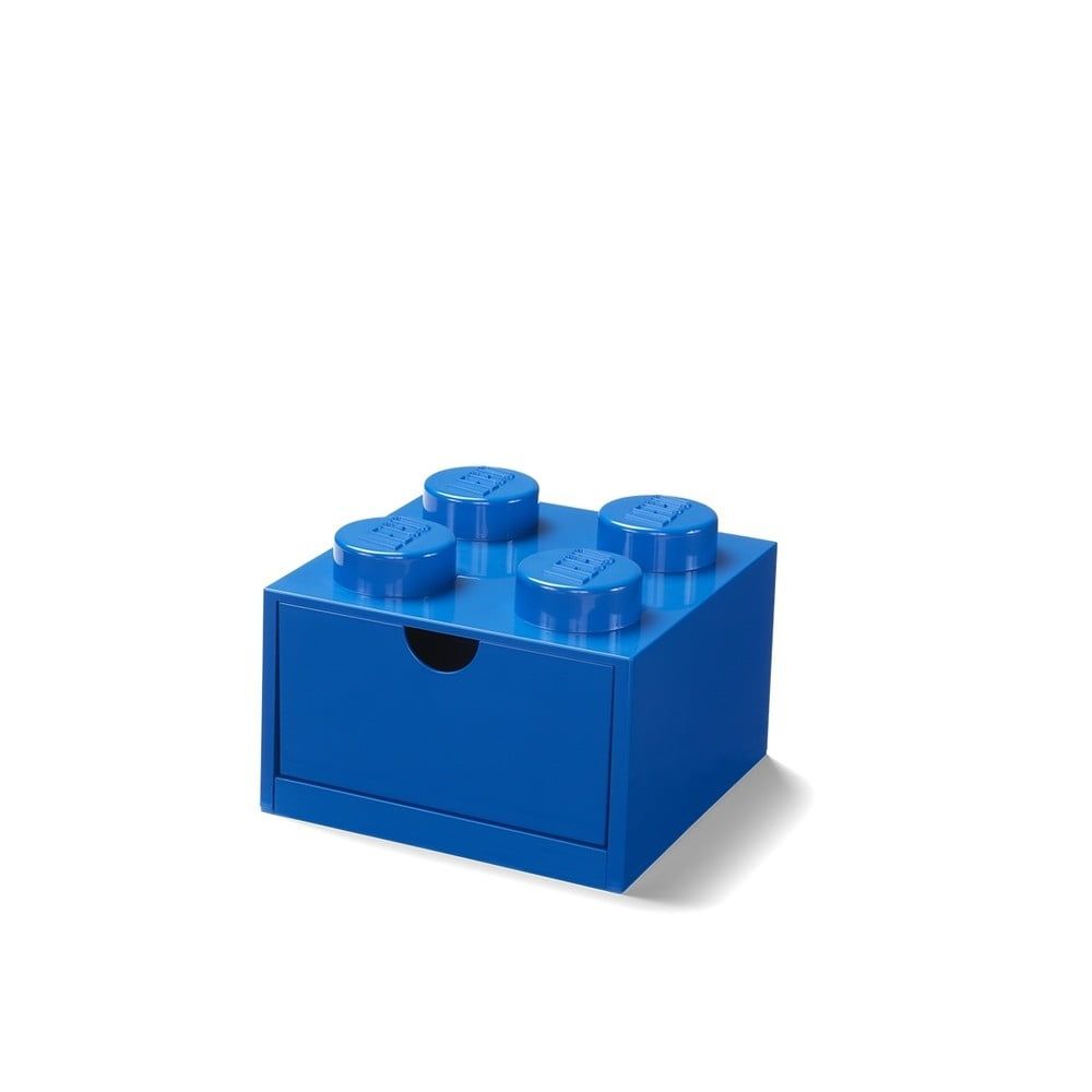 Modrý stolní box se zásuvkou LEGO®, 15 x 16 cm - Bonami.cz