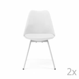 Bílá plastová jídelní židle Tenzo Brad