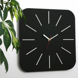 ModernClock Nástěnné hodiny Hypnotic černé