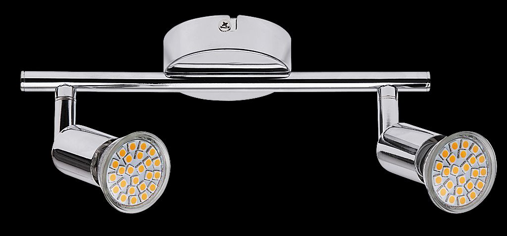 Rabalux 6987 LED nástěnné či stropní bodové svítidlo Norton 2x3W | GU10 | 440lm | 3000K - chrom - Svítidla FEIM