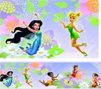 Bordura Disney Víly. Bordury Fairies - Dětské dekorace Lunami
