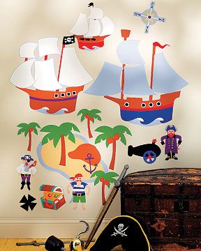 Dekorační obrázky Piráti z Karibiku - Dětské dekorace Lunami
