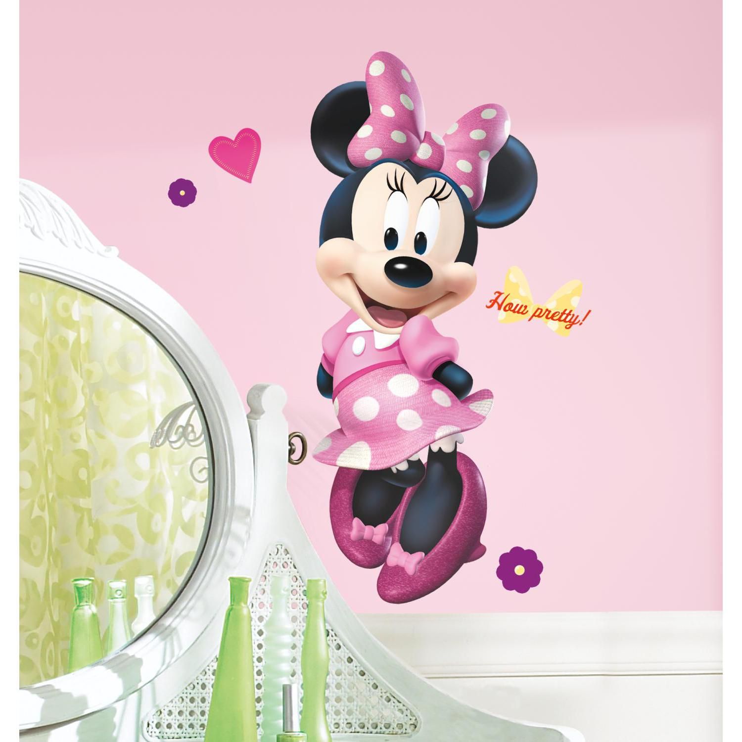 Samolepka na zeď Minnie Mouse - Dětské dekorace Lunami
