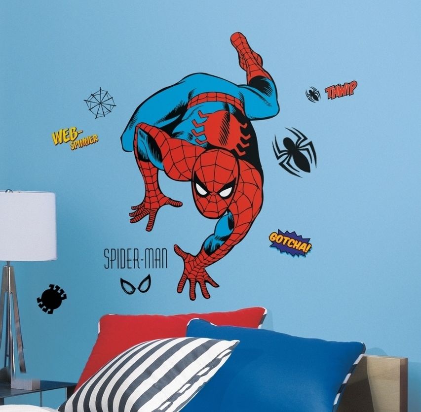 Samolepky na zeď. Dekorace Amazing Spiderman - Dětské dekorace Lunami